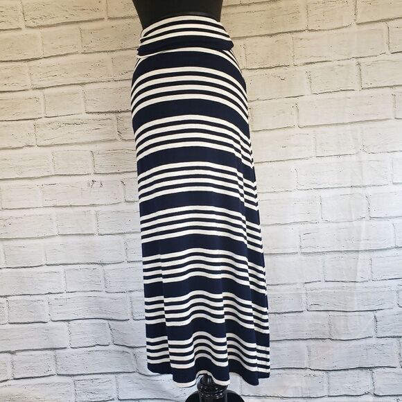 Wasabi + mint blue and white striped maxi skirt - Picture 4 of 5